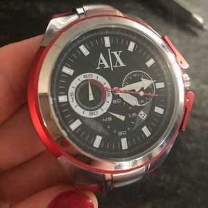Armani Exchange Red Watch